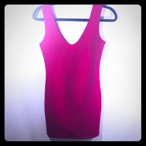 Forever 21 dark pink body con mini dress NWOT